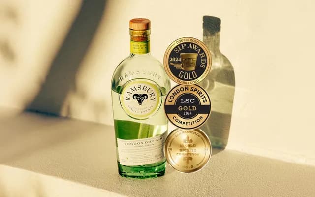 Guldsvit för Ramsbury Gin
